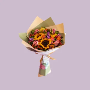 Ramo primaveral con girasoles medium